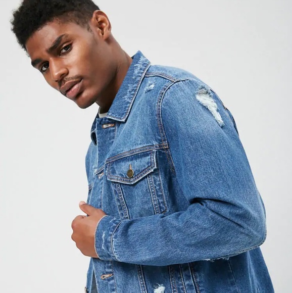 Forever 21 Other - Forever21 Distressed Denim Jacket